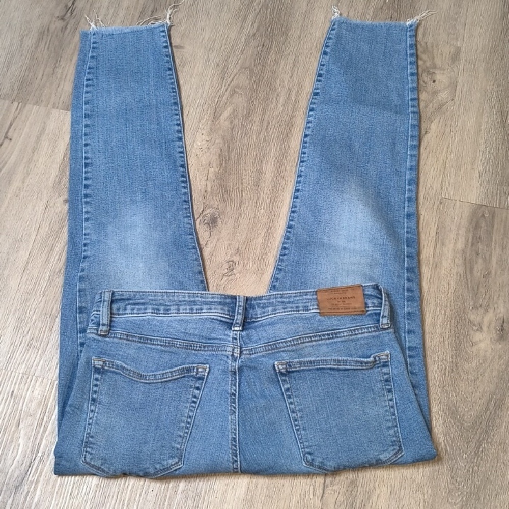 Lolita Super Skinny w/25" Inseam🍀Low Rise Lucky Brand Denim Jeans sac906 - Picture 3 of 8